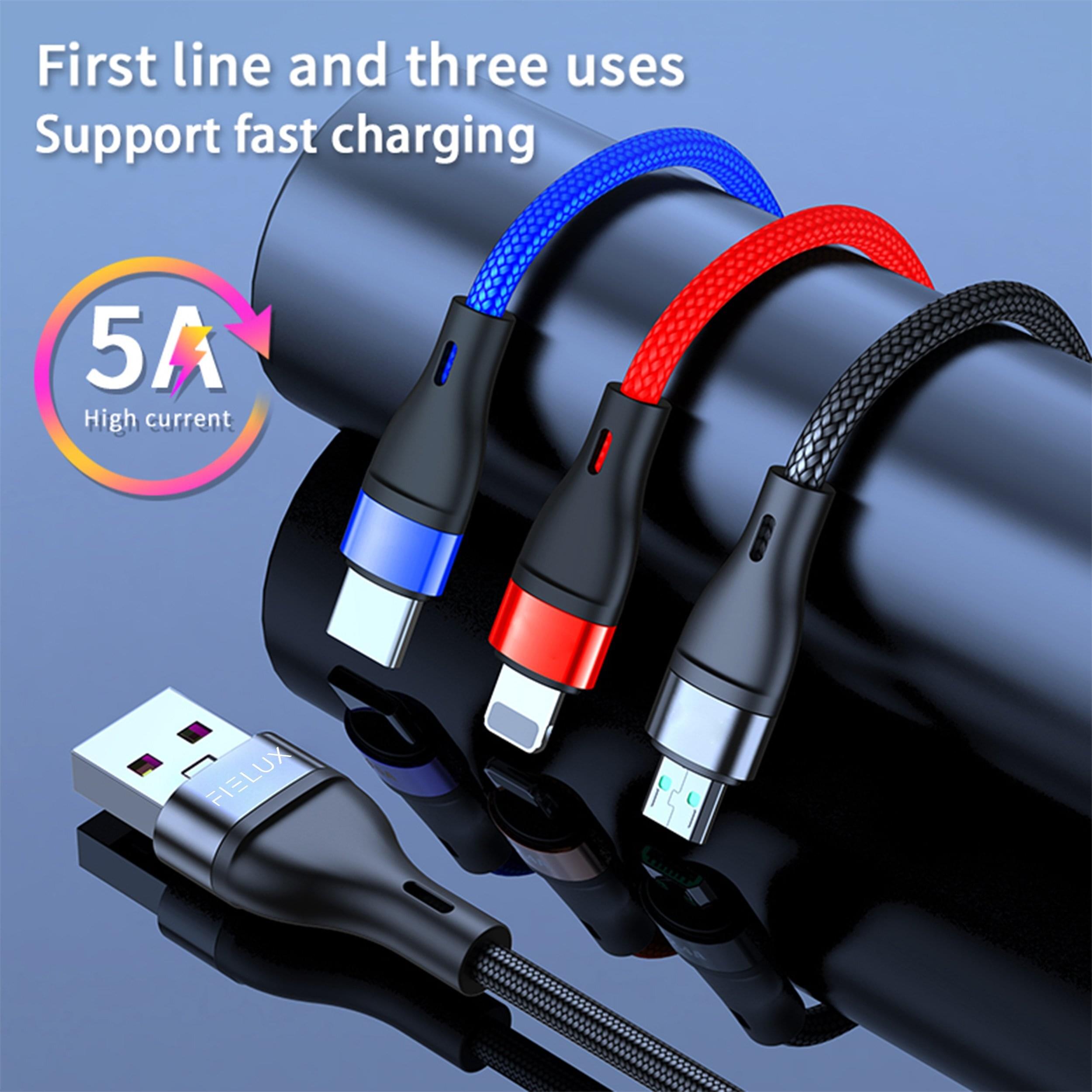 All in one charging cable